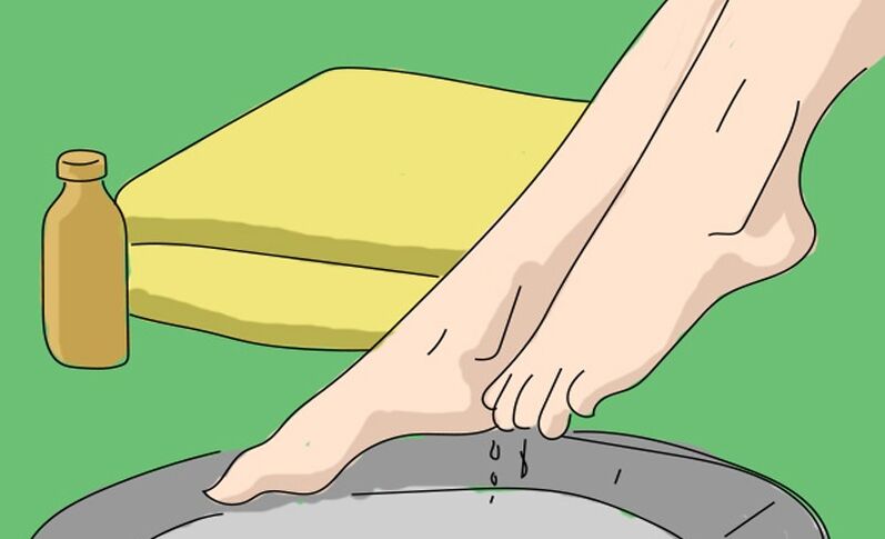 Μπάνιο με μηλόξυδο για μύκητες ποδιών